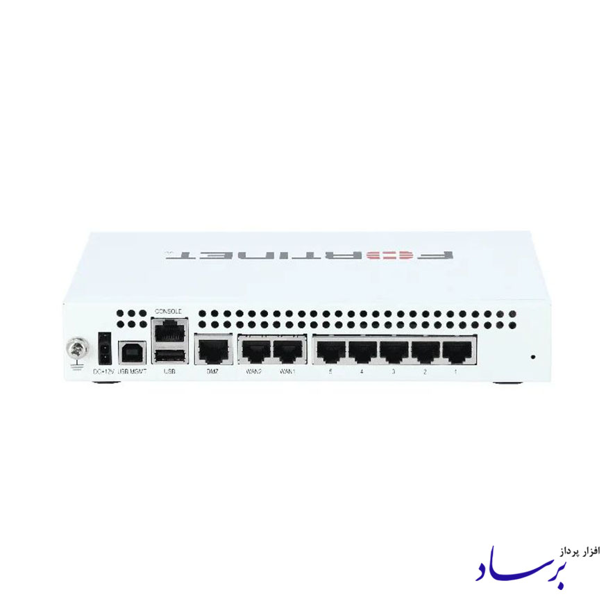 نمای پورت های فایروال FortiGate 60C